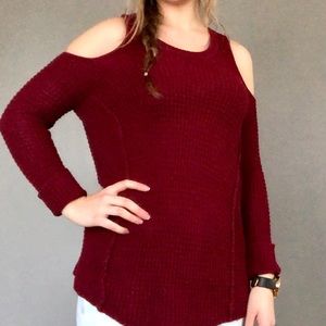 Cold Shouldered Sweater - LIKE NEW